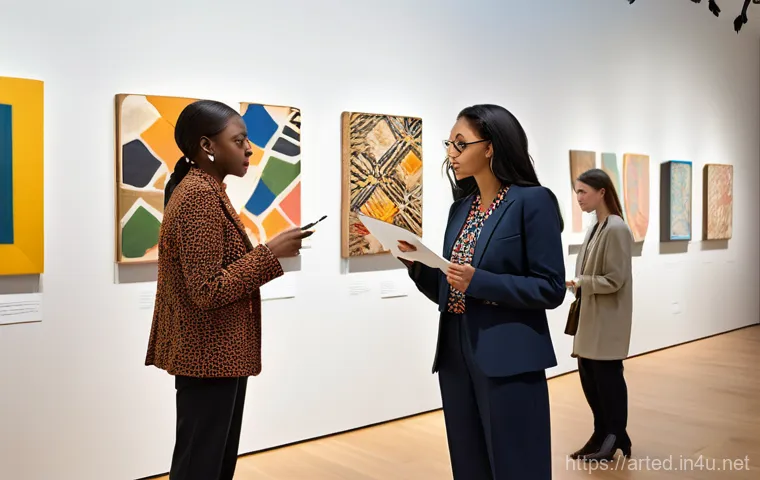 미술교육사 취업을 위한 추천 자격증 - A compassionate female art therapist, in her late 30s, with a warm smile, is seated at a low table w...