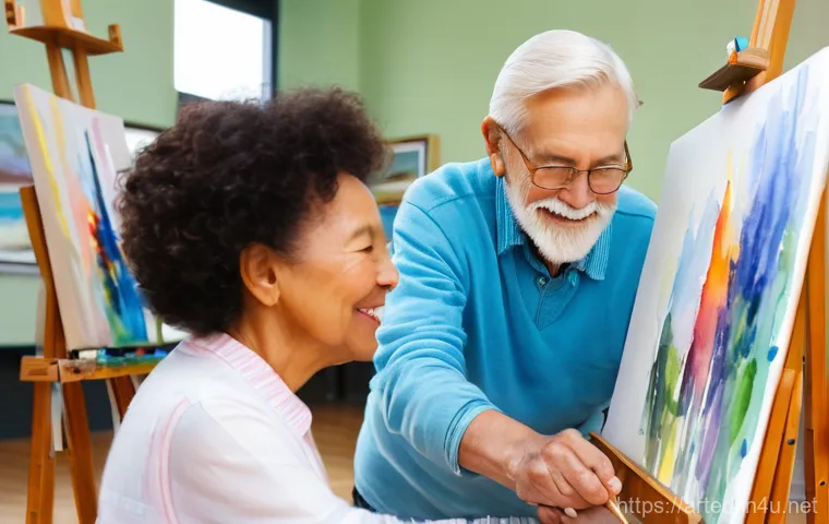 미술교육사 취업을 위한 추천 자격증 - A confident female cultural arts educator, in her early 30s, dressed in a stylish yet professional b...