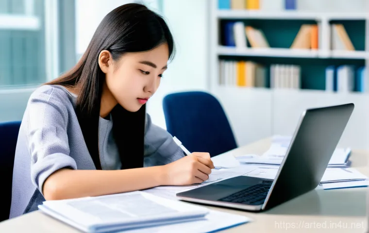 미술교육사 시험 준비 전 필독 사항 - **Image Prompt 1: Strategic Information Gathering and Study Planning**
A bright, clean study des...