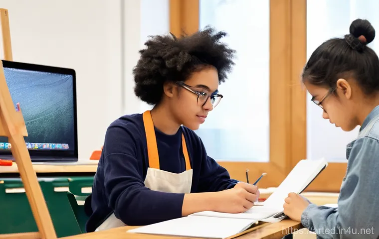 미술교육사 시험 준비 전 필독 사항 - **Image Prompt 1: Strategic Information Gathering and Study Planning**
    A bright, clean study des...