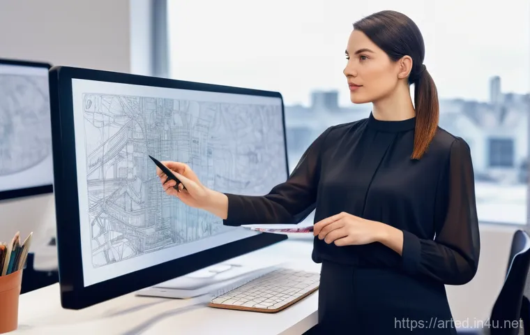 미술교육사 직무와 역할 - A compassionate male art educator in his 40s, with a thoughtful expression and dressed in a comforta...